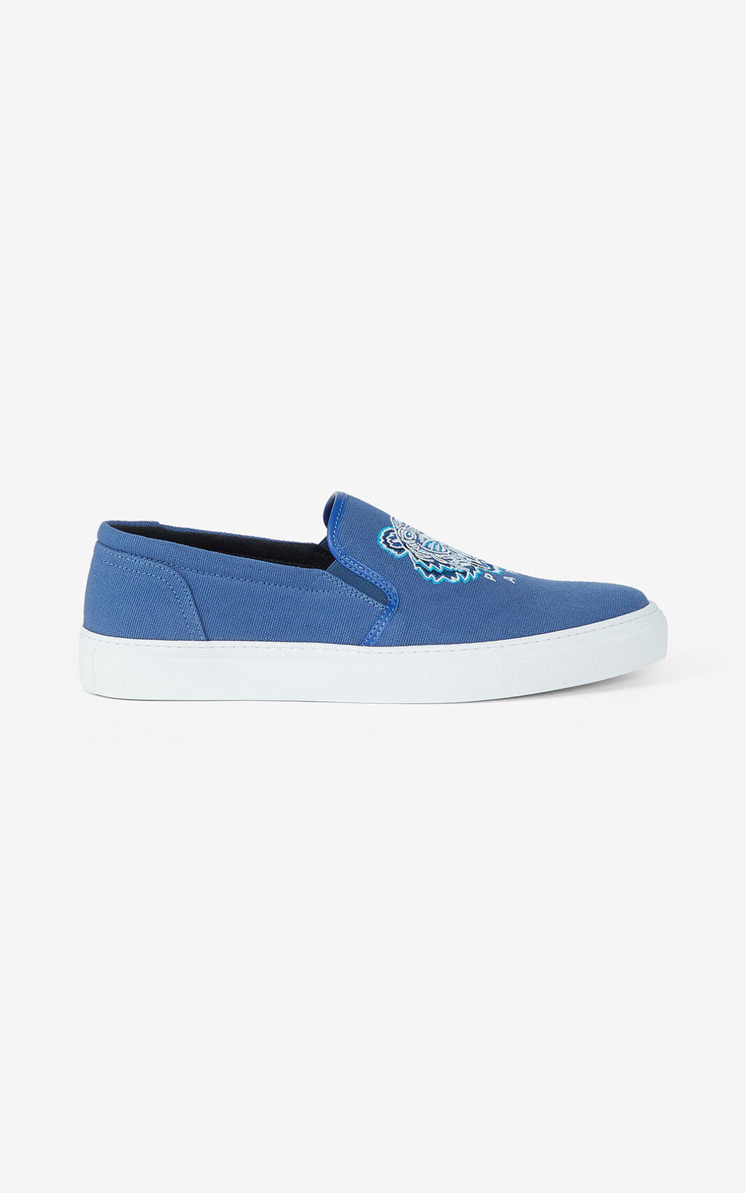 Baskets Kenzo Homme K Skate Tiger lace free Bleu ZONSA-4635